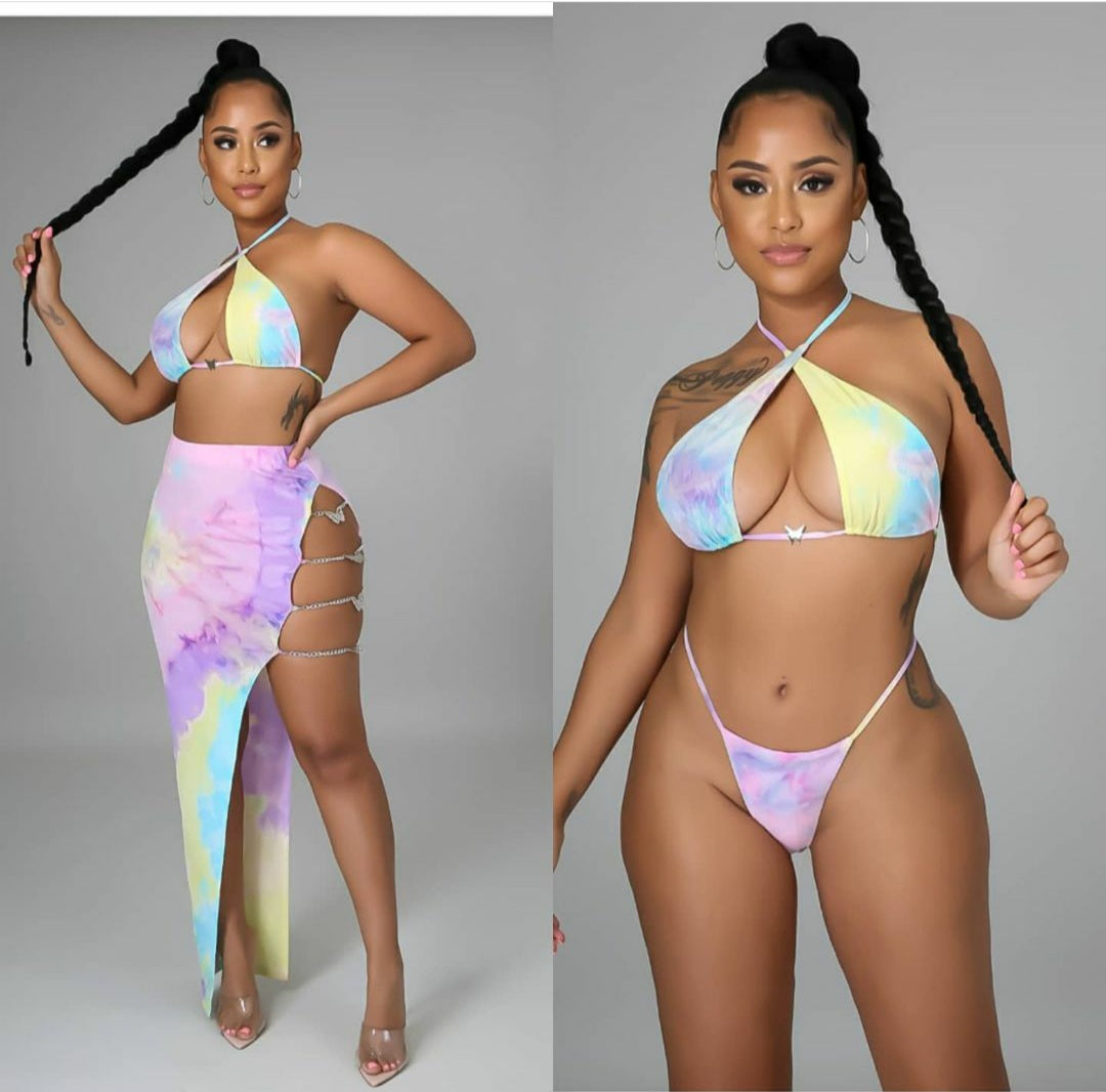 Butterfly 3 piece swim set